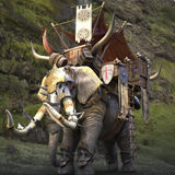 Fantasy Elephant Low-poly 3D model_14