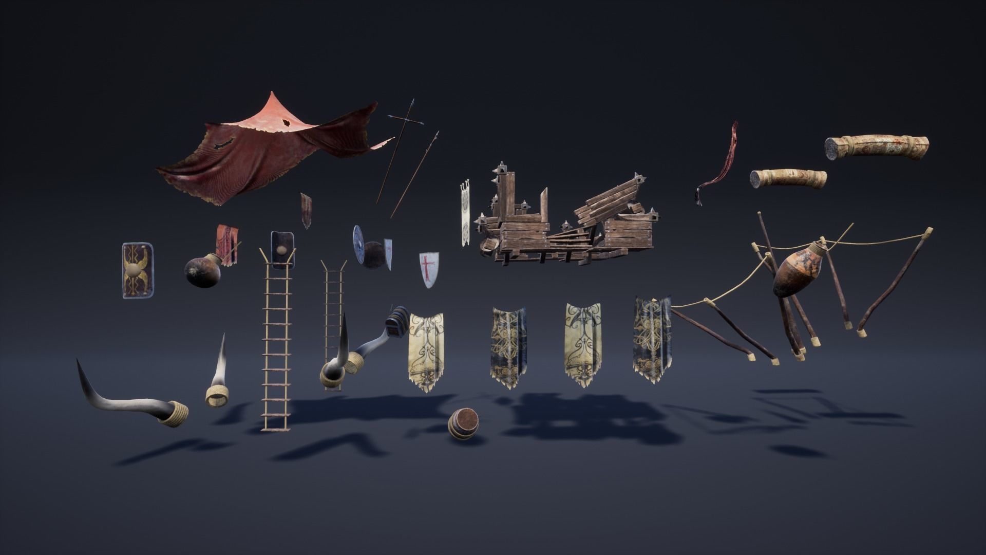 Fantasy Elephant Low-poly 3D model_16