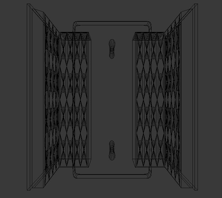 Booth Low-poly 3D model_35