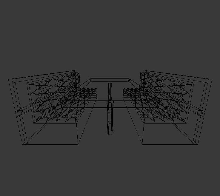 Booth Low-poly 3D model_33