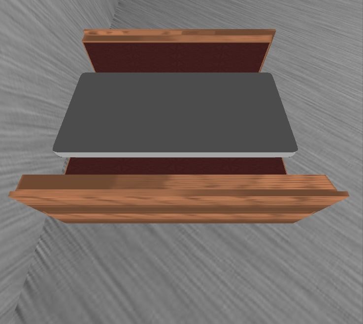 Booth Low-poly 3D model_17