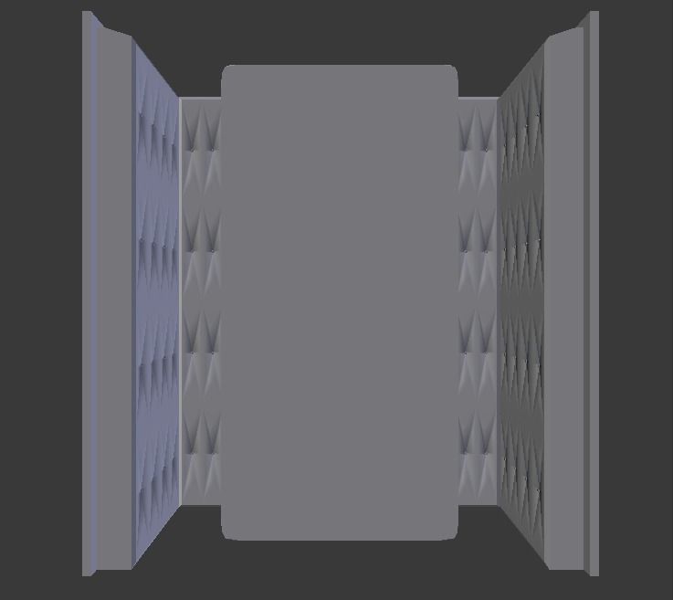 Booth Low-poly 3D model_34