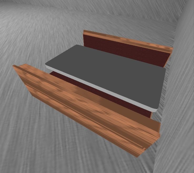 Booth Low-poly 3D model_8