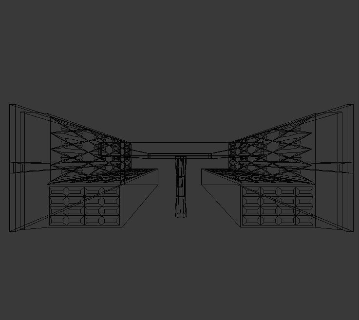 Booth Low-poly 3D model_23