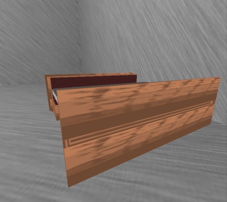 Booth Low-poly 3D model_4