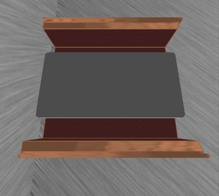 Booth Low-poly 3D model_18