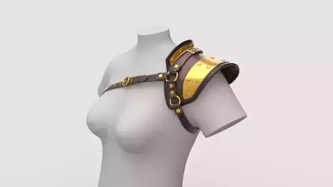 Female Leather Pauldron