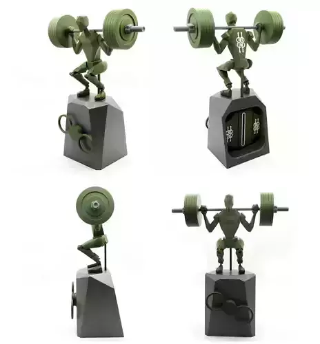 SQUAT AUTOMATA - GYM COLLECTION n1 3D print model
