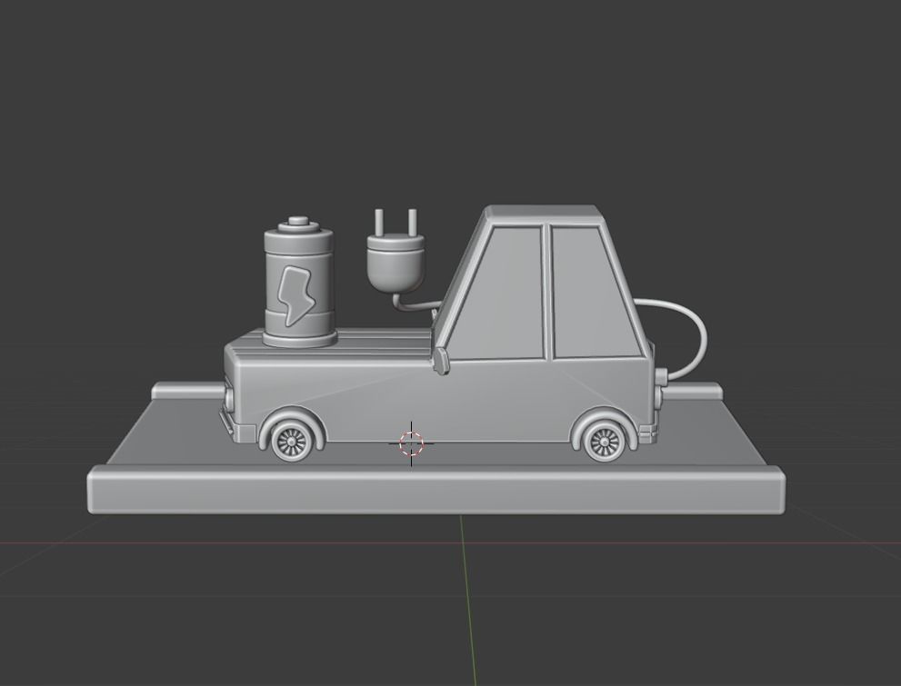 Electro Mobile Transport 3d Illustration 3D model_16