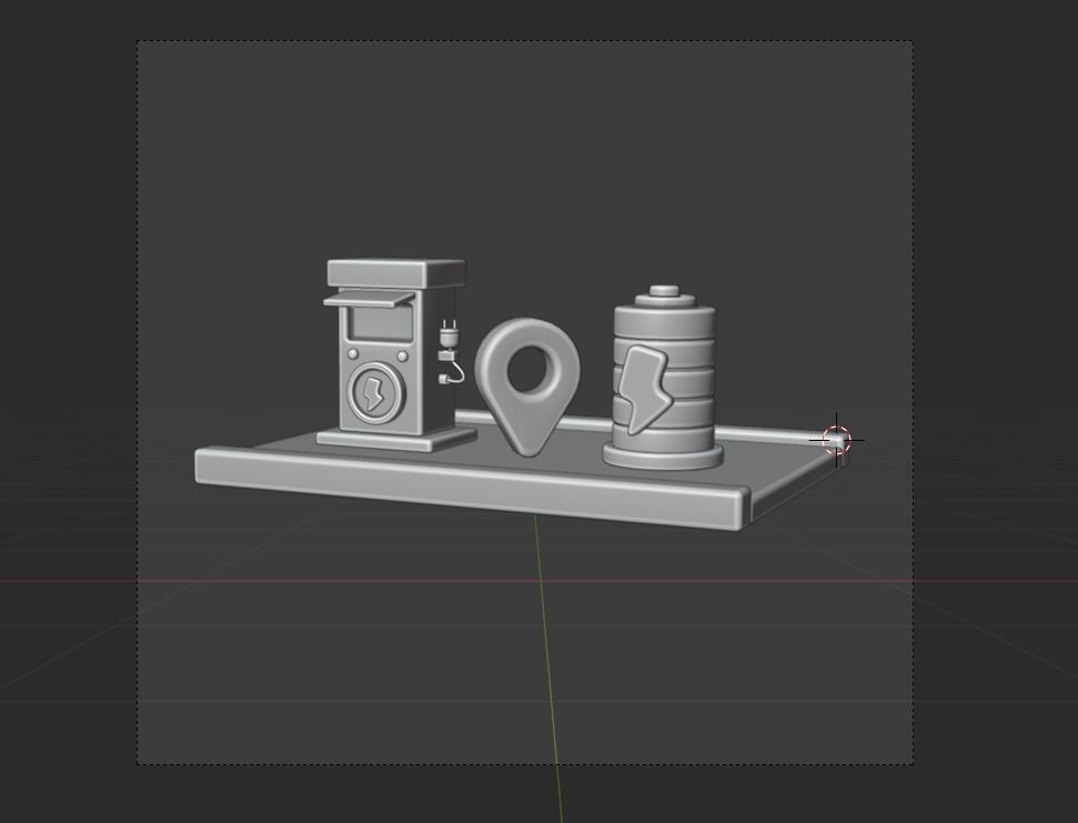 Electro Mobile Transport 3d Illustration 3D model_8