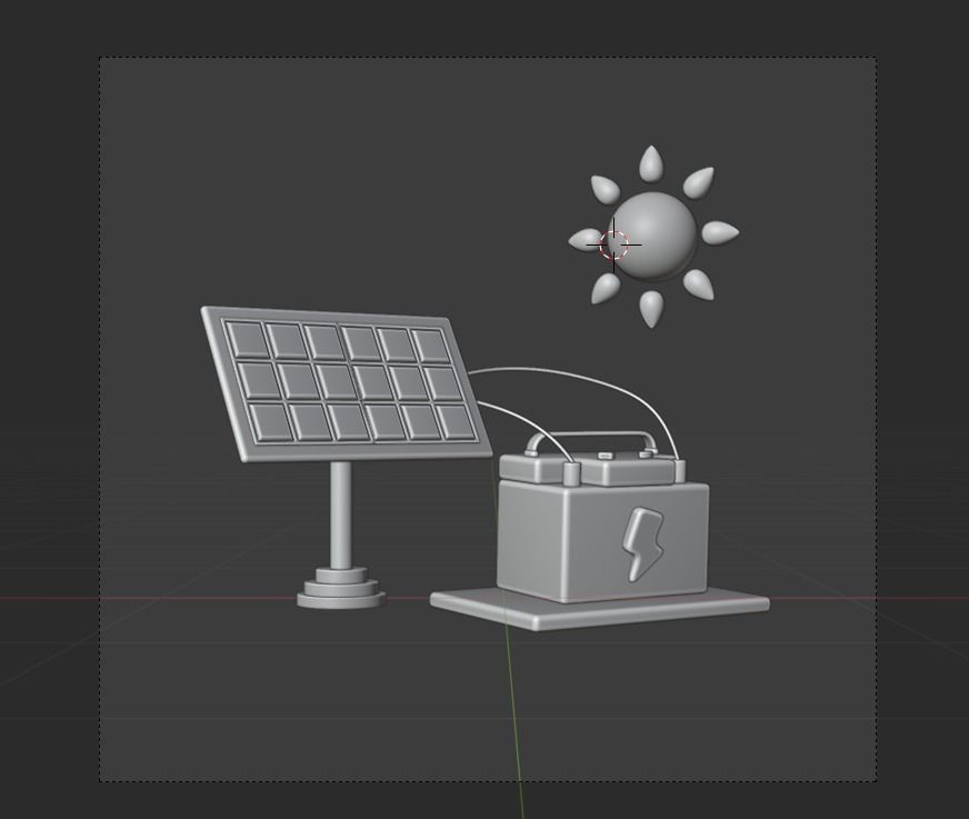 Electro Mobile Transport 3d Illustration 3D model_12