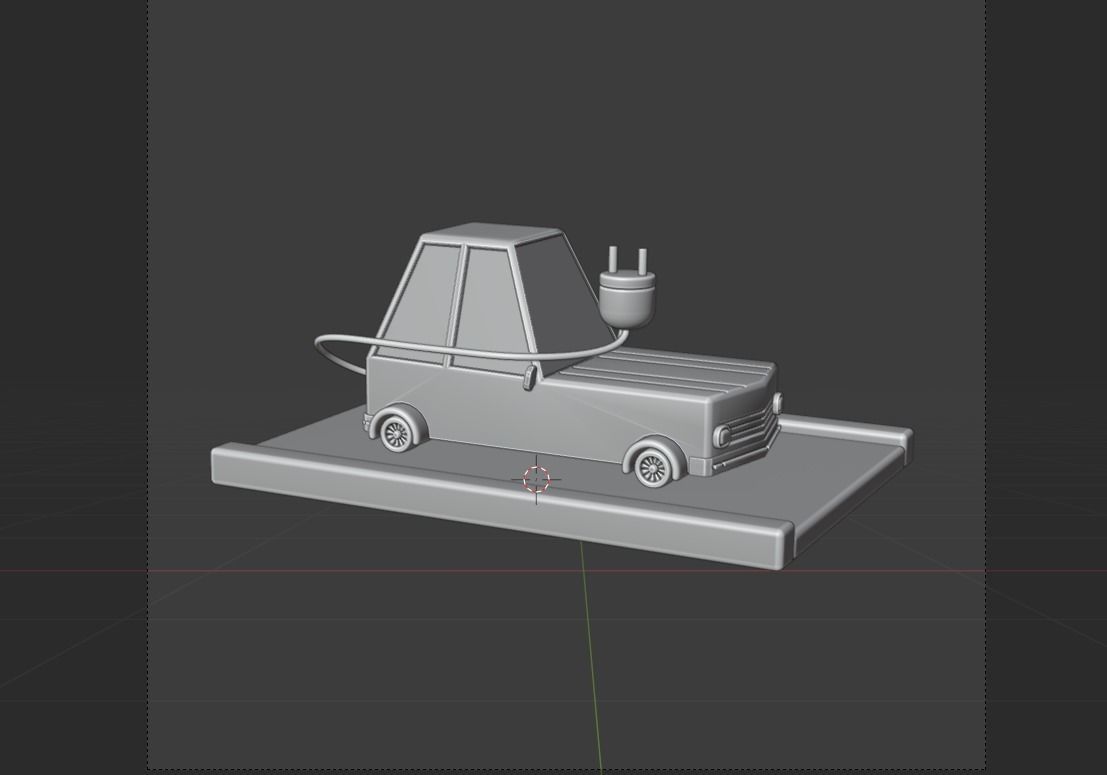 Electro Mobile Transport 3d Illustration 3D model_14