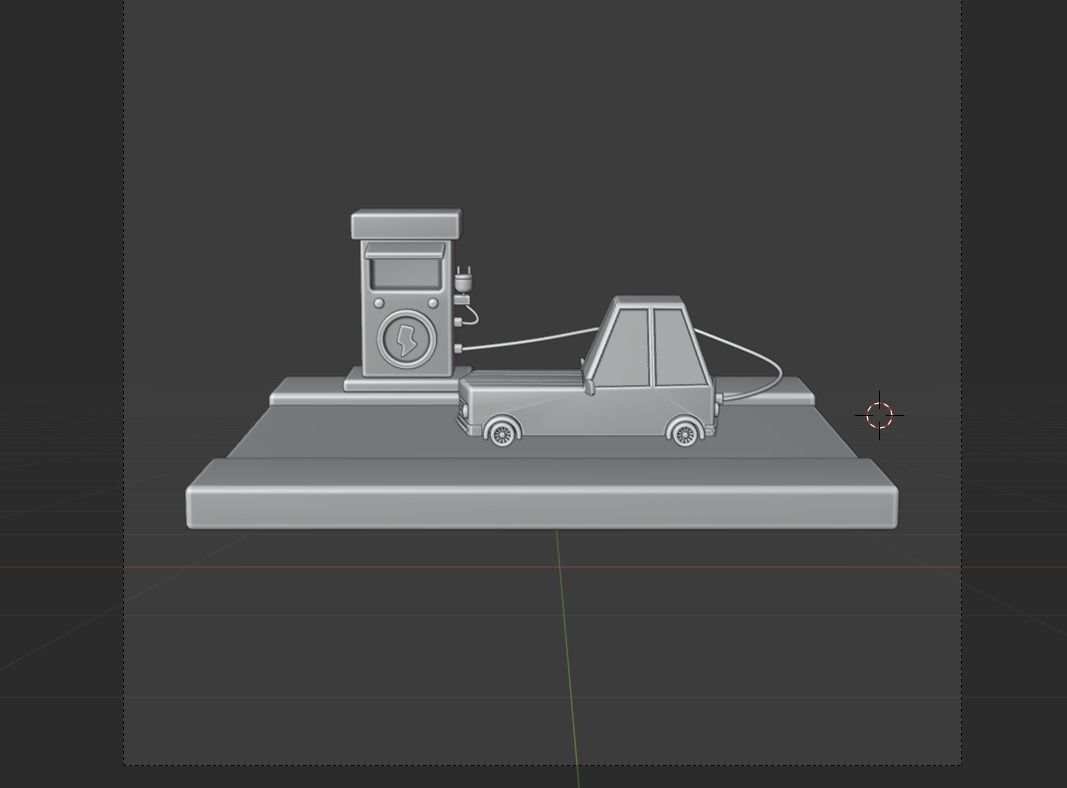 Electro Mobile Transport 3d Illustration 3D model_19