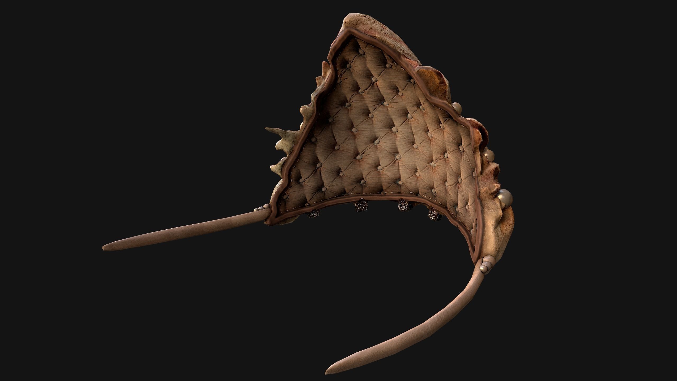 Queen Crown Princess Tiara Set Low-poly 3D model_25