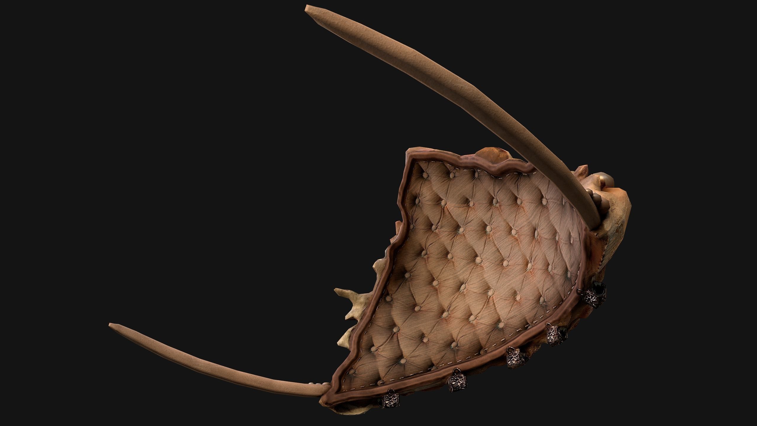 Queen Crown Princess Tiara Set Low-poly 3D model_34