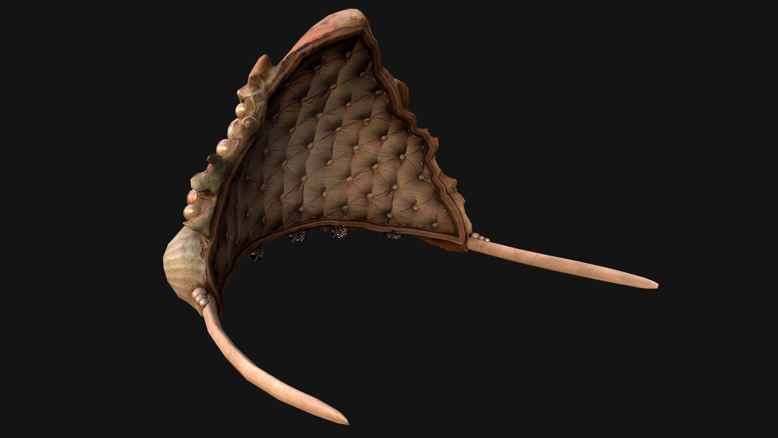 Queen Crown Princess Tiara Set Low-poly 3D model_36