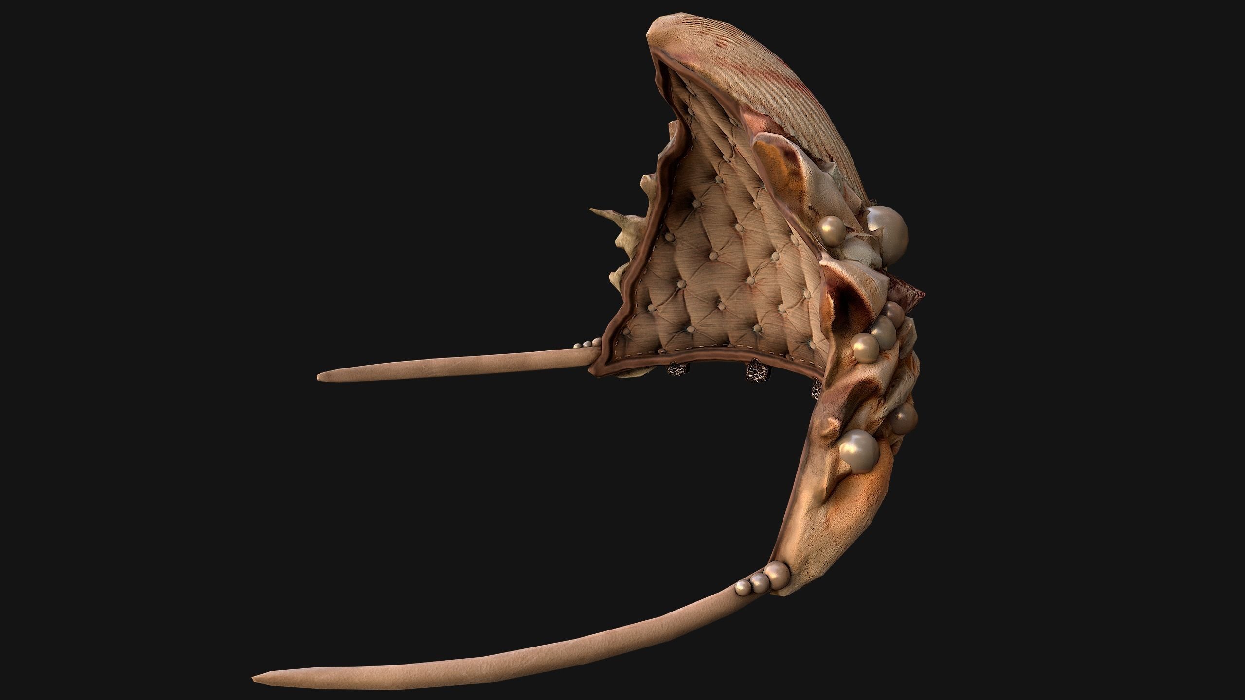 Queen Crown Princess Tiara Set Low-poly 3D model_24