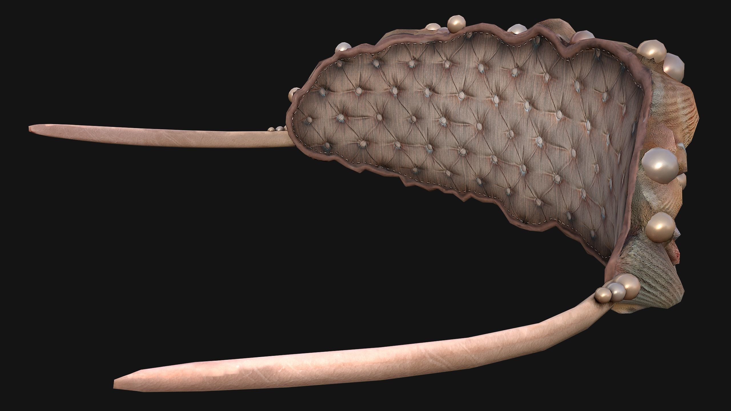 Queen Crown Princess Tiara Set Low-poly 3D model_15