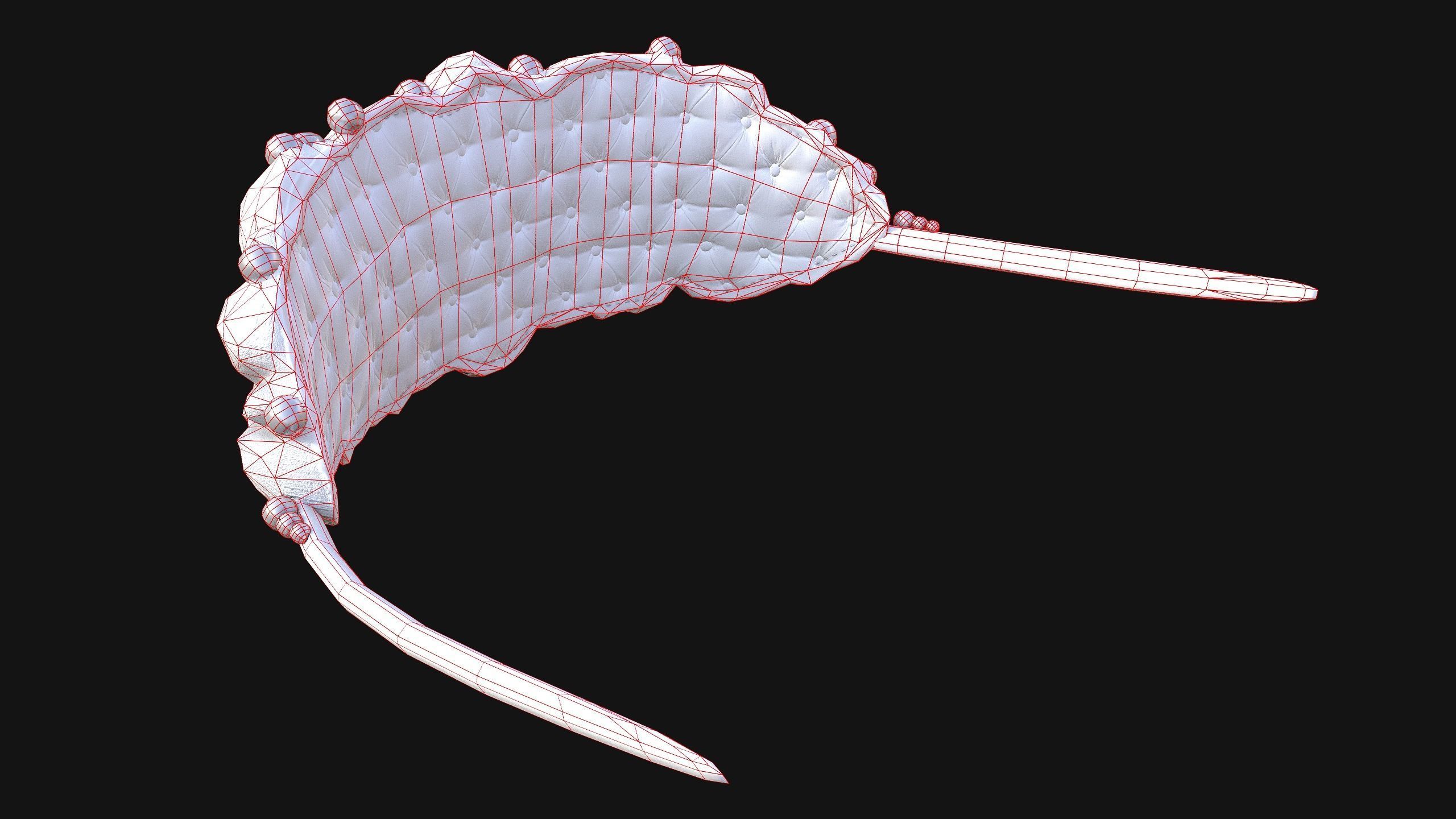 Queen Crown Princess Tiara Set Low-poly 3D model_42