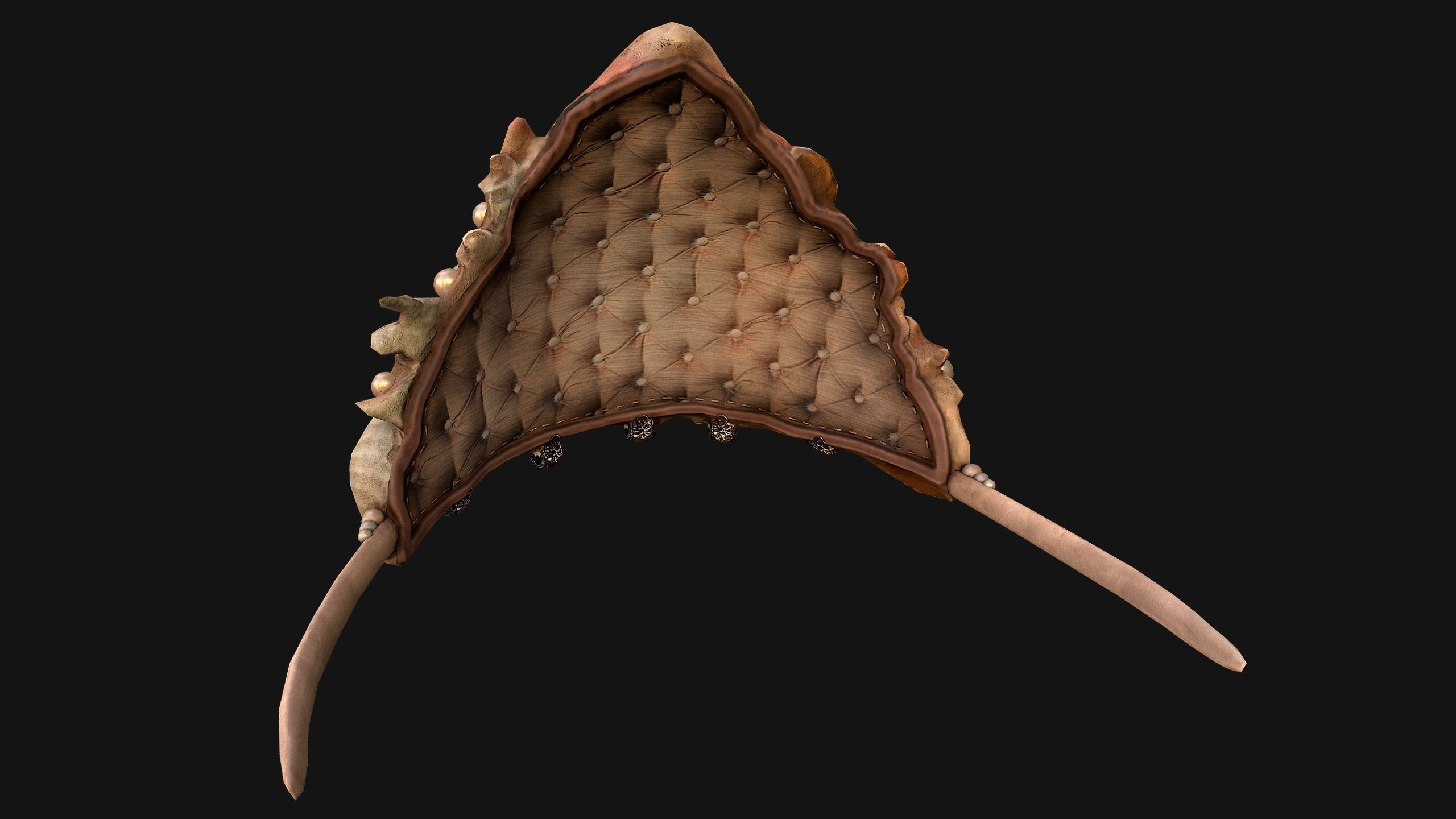 Queen Crown Princess Tiara Set Low-poly 3D model_26