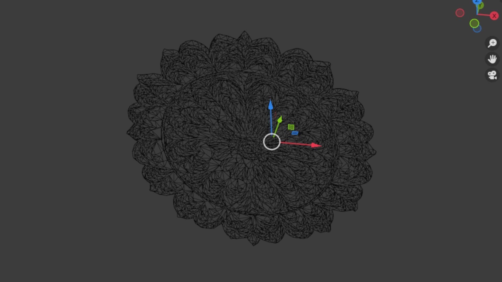 Rosette decorative ceiling medallion 01 3D model_5