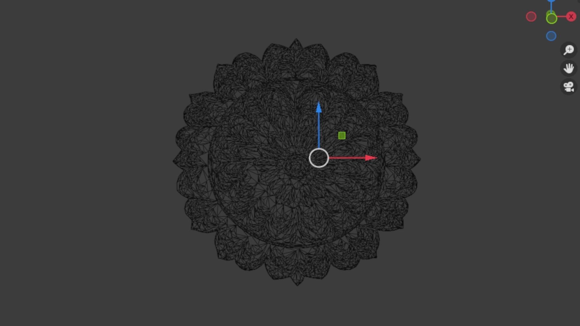 Rosette decorative ceiling medallion 01 3D model_6