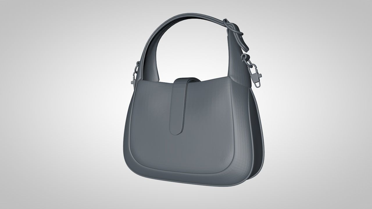 jackie 1961 bag 3D print model_5