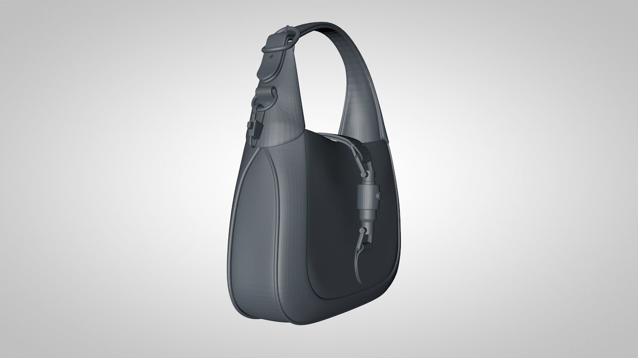 jackie 1961 bag 3D print model_2