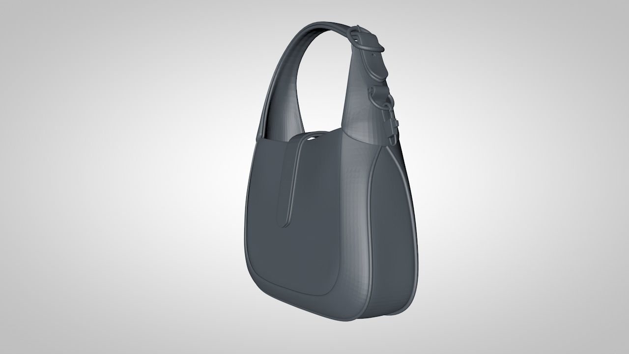 jackie 1961 bag 3D print model_4