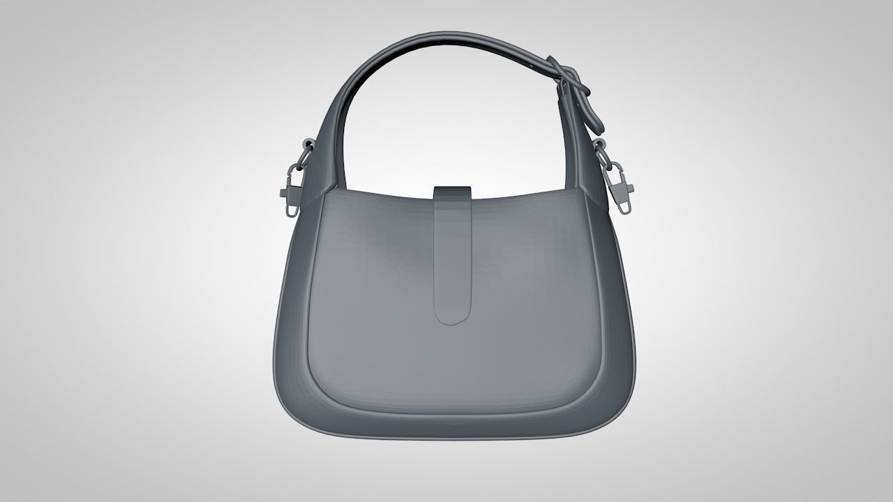 jackie 1961 bag 3D print model_6