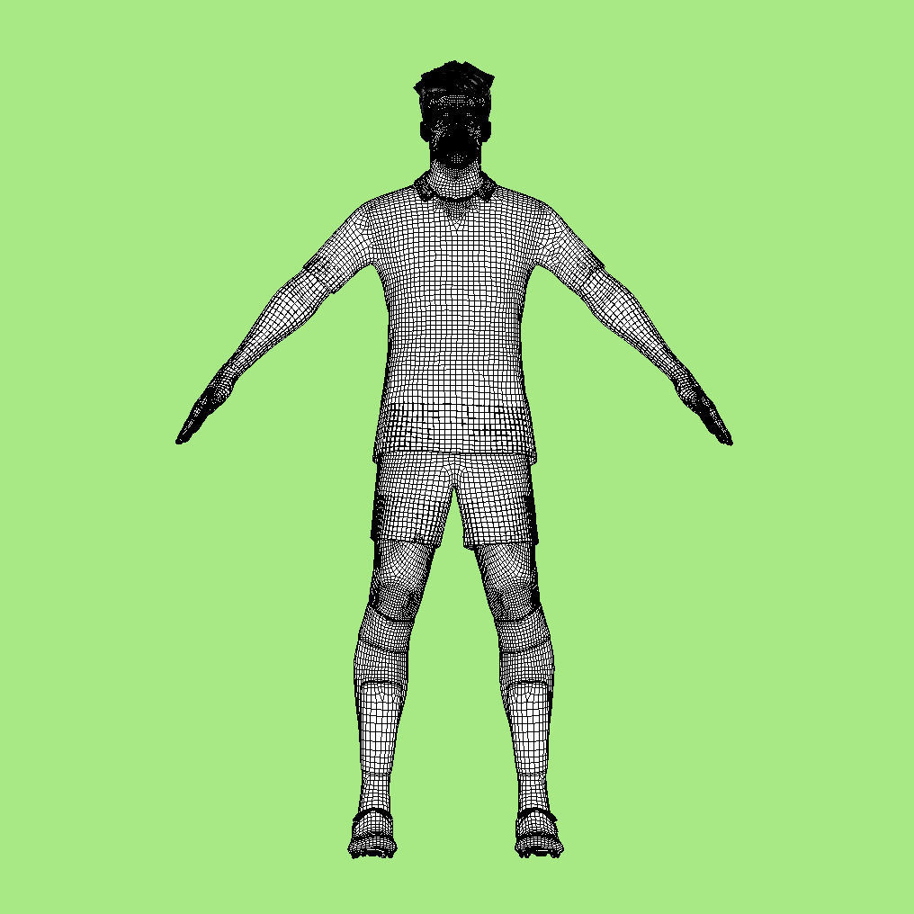 T-Pose Rodrigo Manchester City 23-24 3D model_4