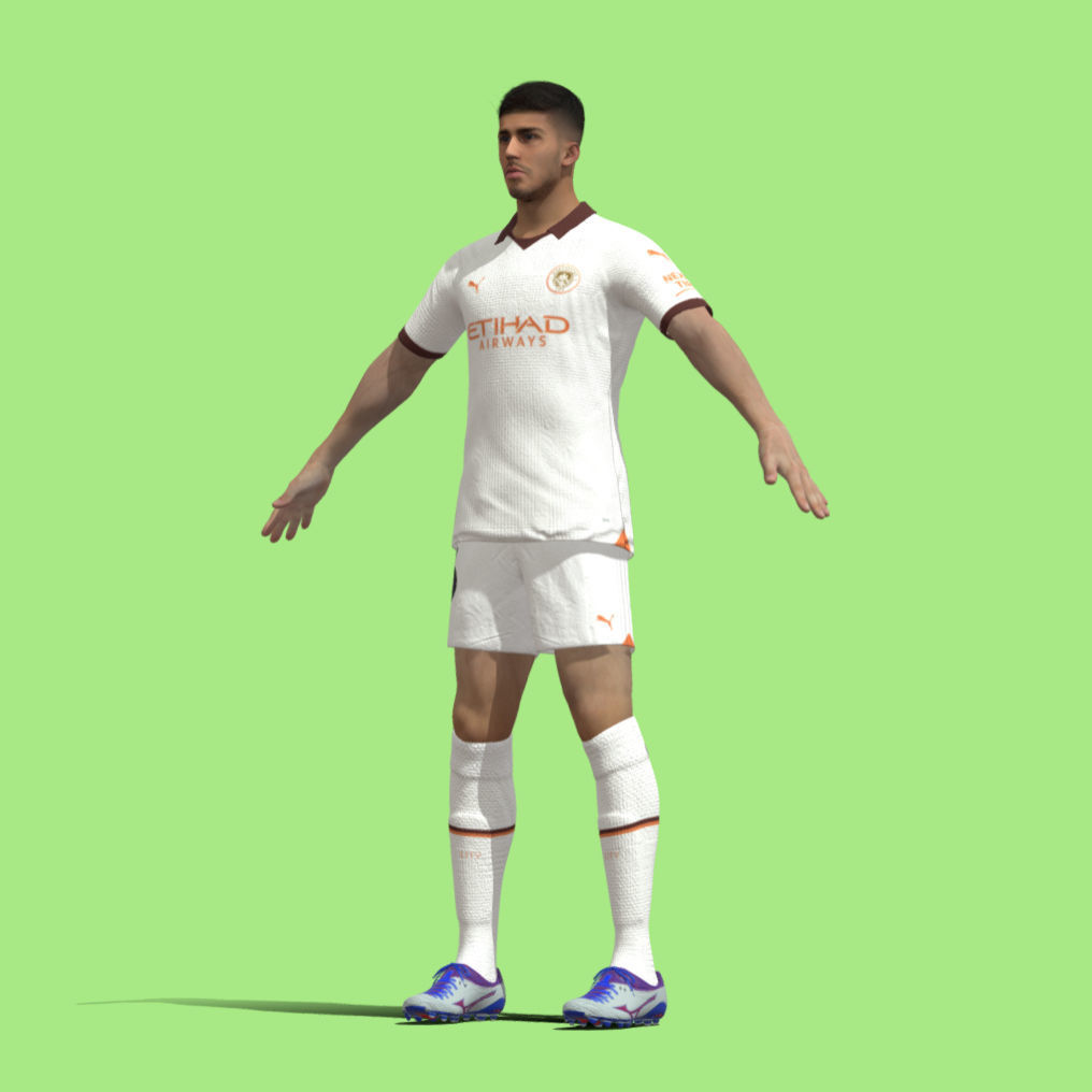 T-Pose Rodrigo Manchester City 23-24 3D model_7