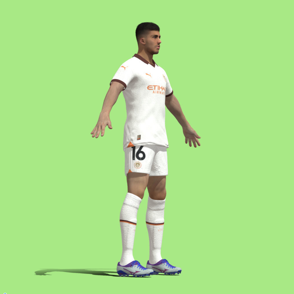 T-Pose Rodrigo Manchester City 23-24 3D model_5