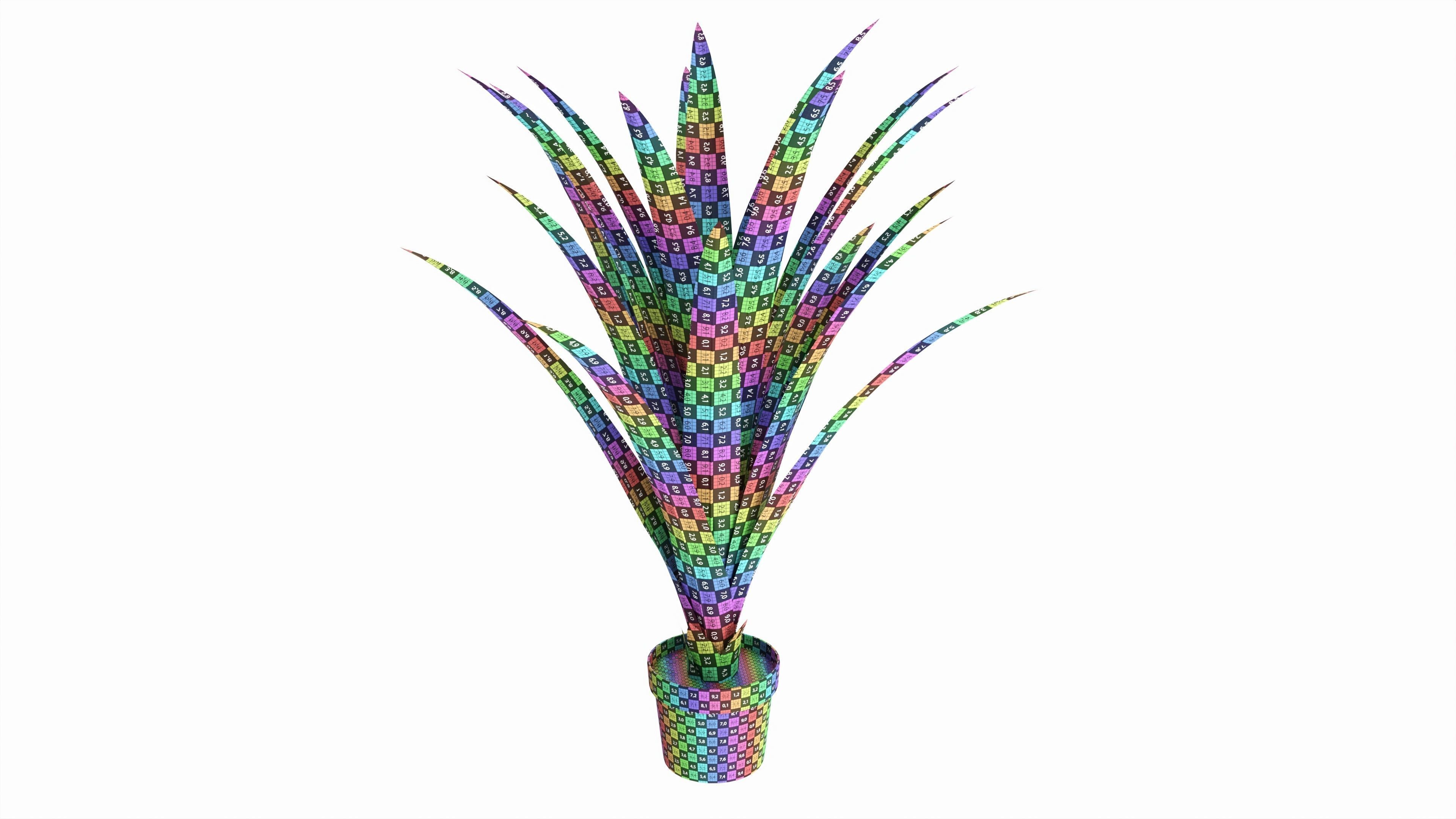 Artificial Yucca Plant in Pot 3D model_6