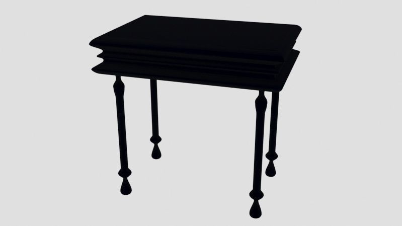 Grand piano Low-poly 3D model_7