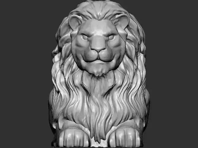 Sitting Lion