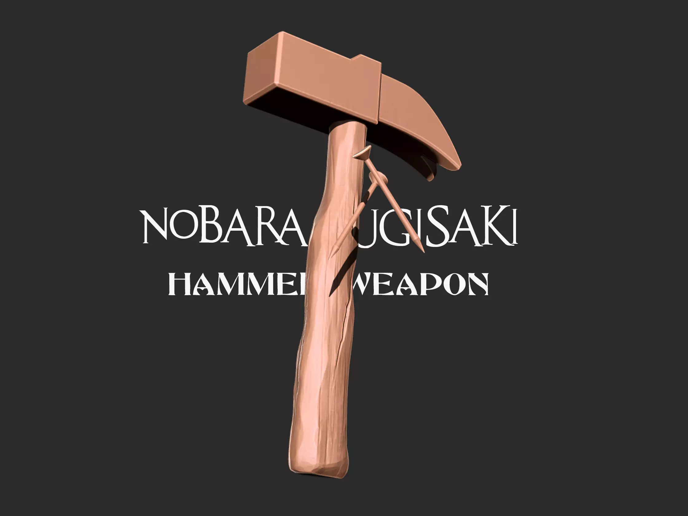 Nobara kugisaki - Cursed hammer 3D print model_0