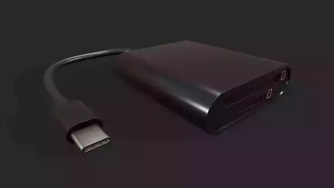Sd Card Reader - Tutorial Included Low-poly 3D model