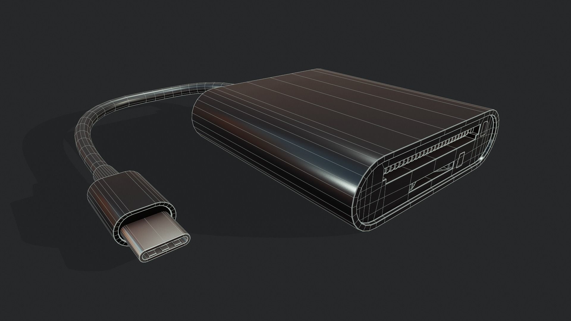 Sd Card Reader - Tutorial Included Low-poly 3D model_3