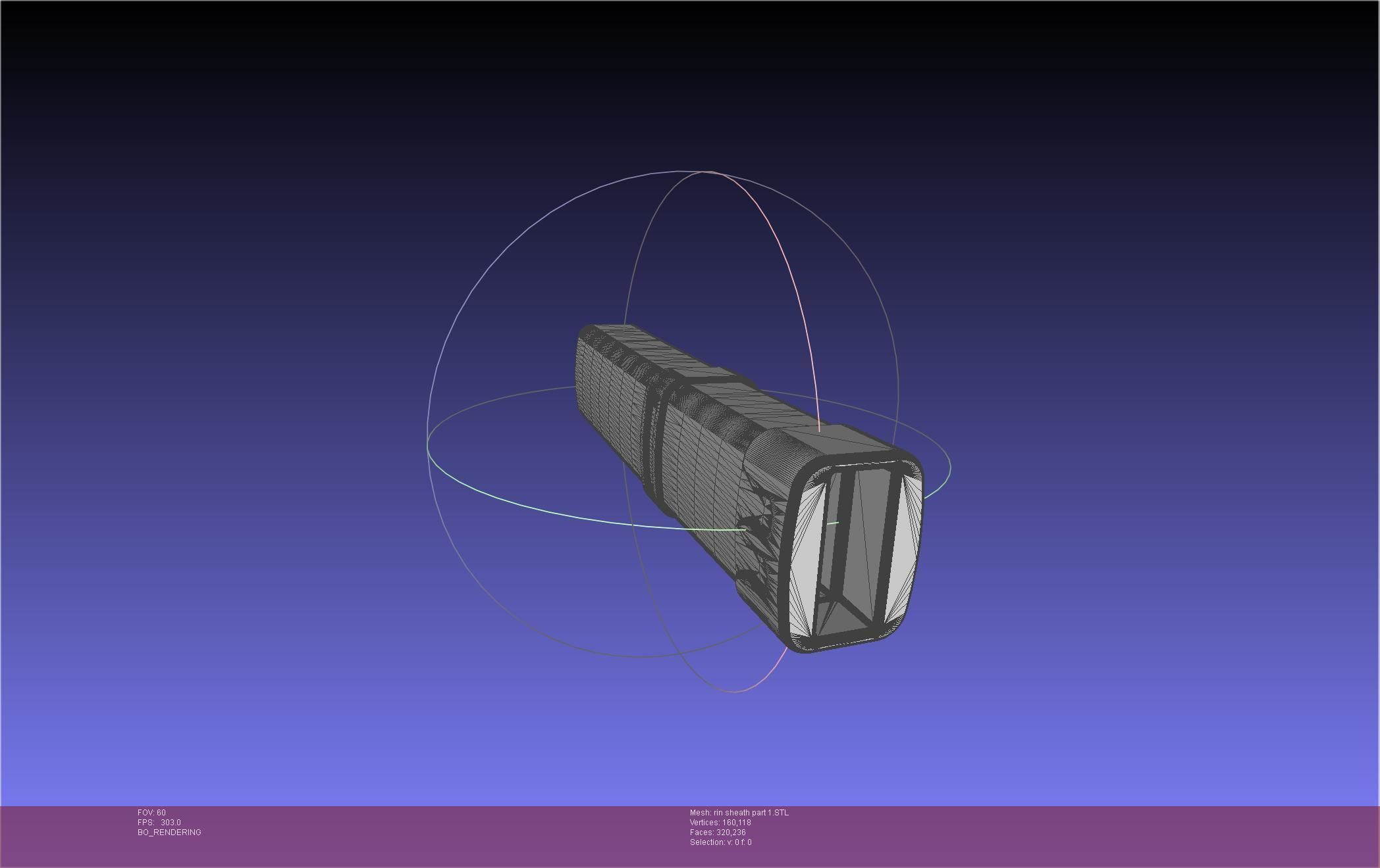 Blue Exorcist Rin Okumura Kurikara Sword And Sheath 3D print model_76