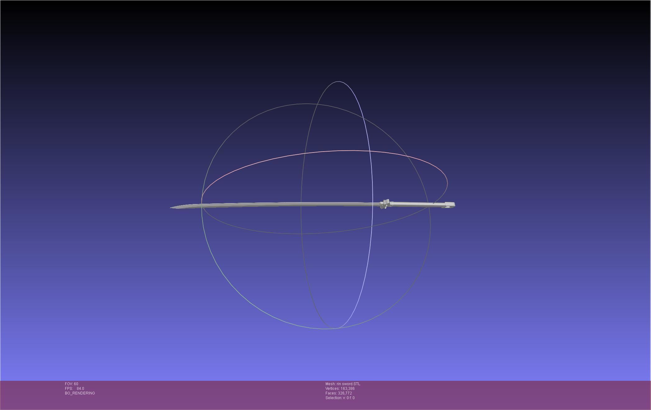 Blue Exorcist Rin Okumura Kurikara Sword And Sheath 3D print model_22