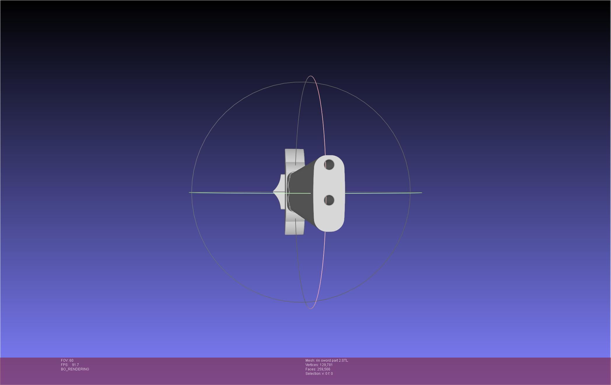 Blue Exorcist Rin Okumura Kurikara Sword And Sheath 3D print model_104