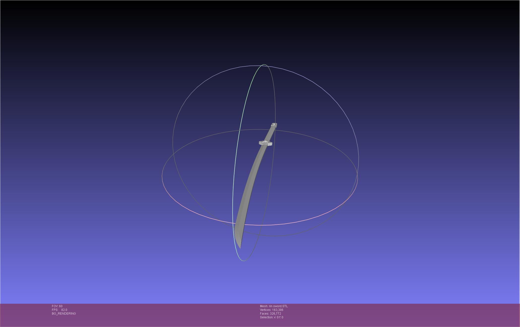 Blue Exorcist Rin Okumura Kurikara Sword And Sheath 3D print model_21