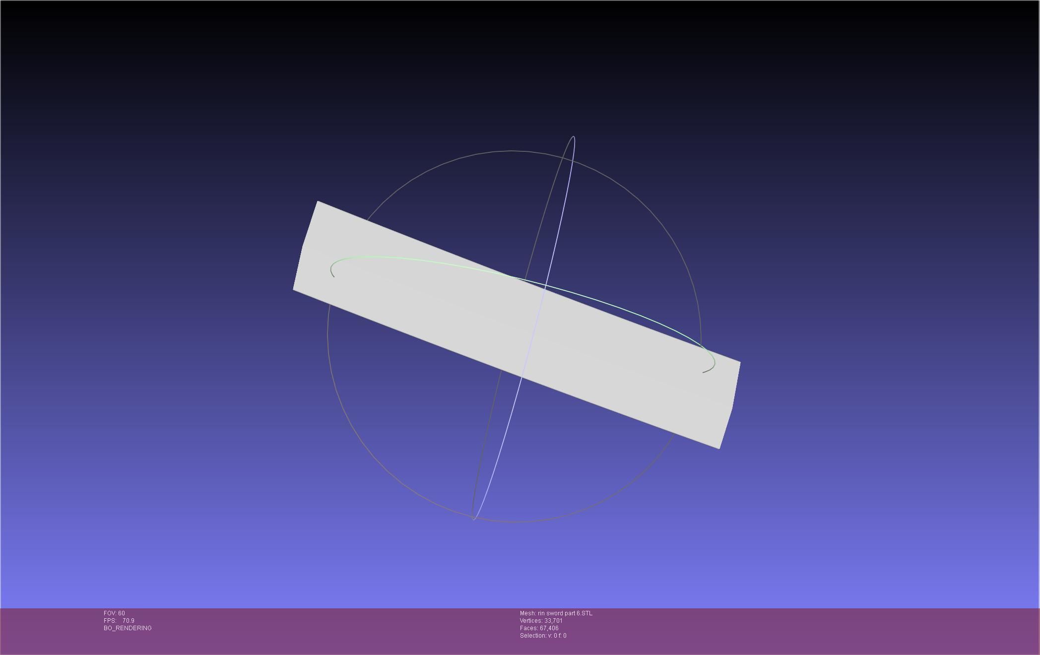 Blue Exorcist Rin Okumura Kurikara Sword And Sheath 3D print model_136