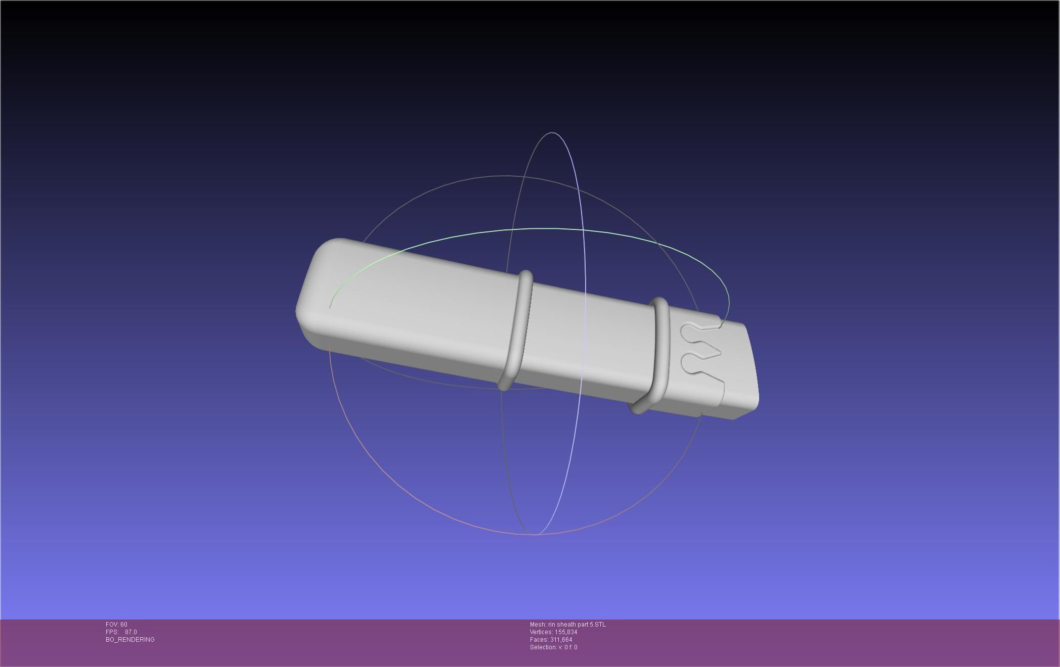 Blue Exorcist Rin Okumura Kurikara Sword And Sheath 3D print model_97