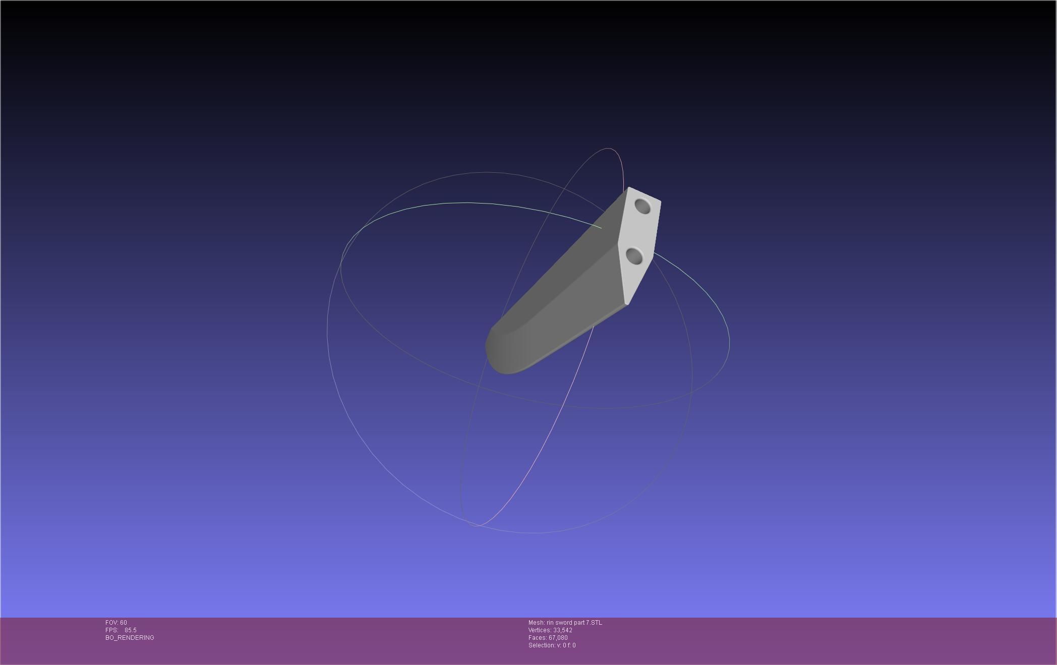 Blue Exorcist Rin Okumura Kurikara Sword And Sheath 3D print model_139