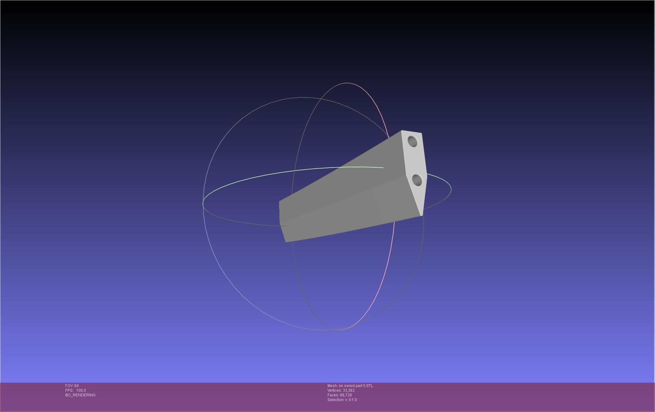 Blue Exorcist Rin Okumura Kurikara Sword And Sheath 3D print model_128