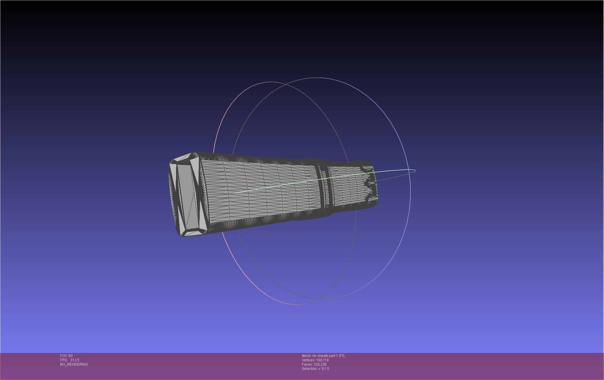 Blue Exorcist Rin Okumura Kurikara Sword And Sheath 3D print model_74