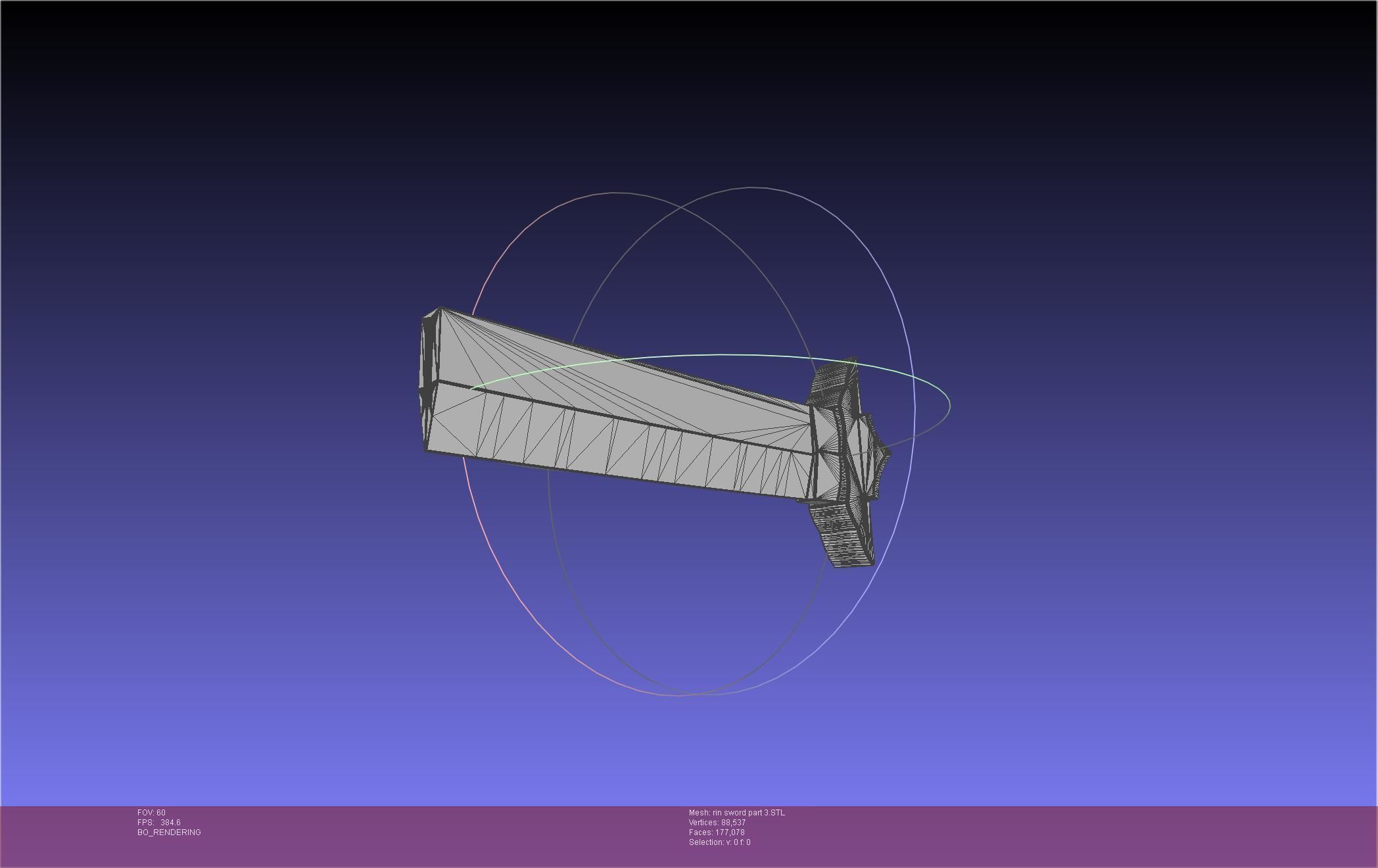 Blue Exorcist Rin Okumura Kurikara Sword And Sheath 3D print model_121