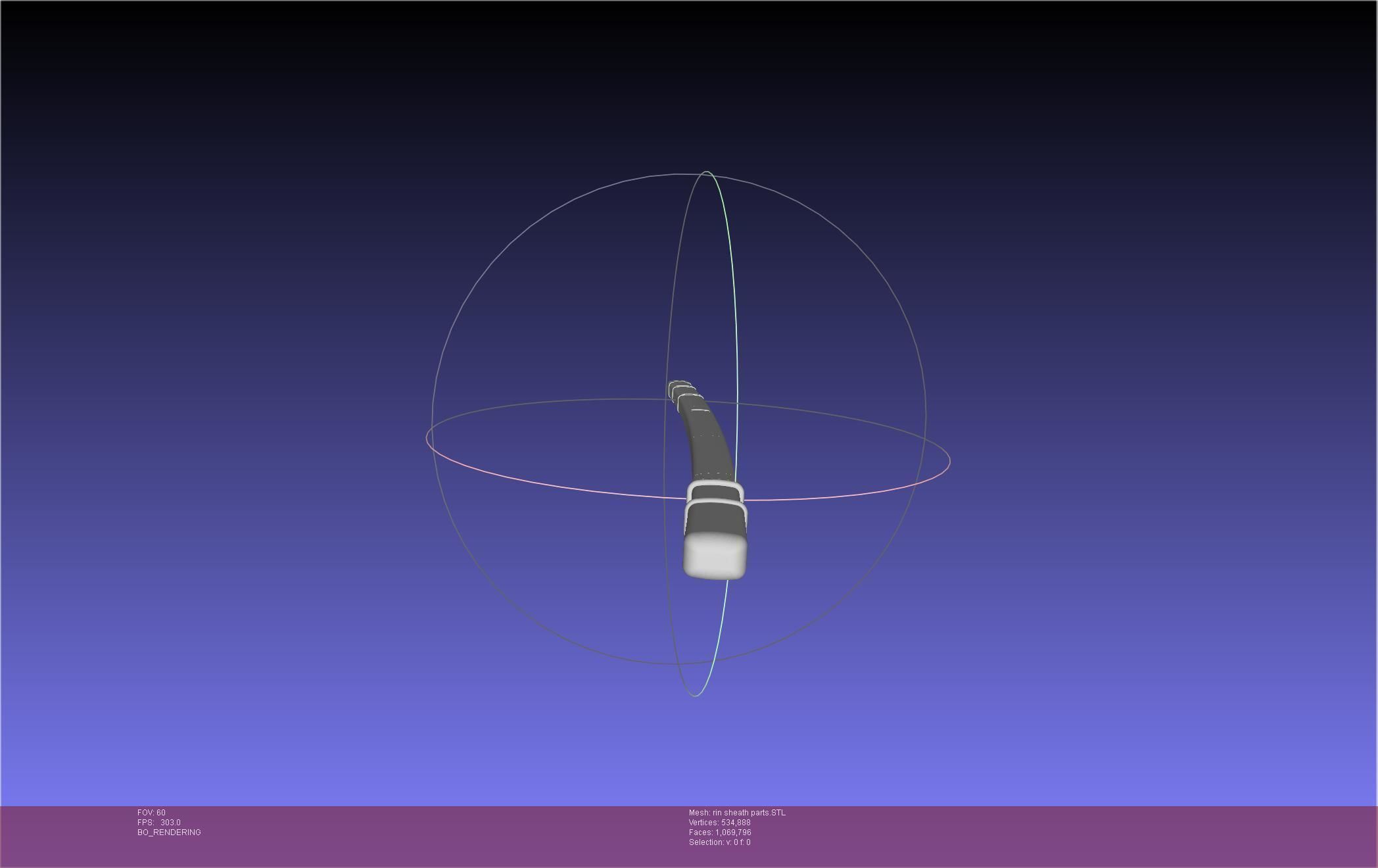 Blue Exorcist Rin Okumura Kurikara Sword And Sheath 3D print model_43